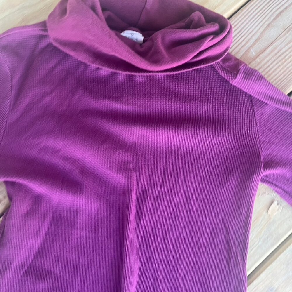 ** Michael Stars Evereve Cowlneck Sweater Waffle knit Shirt Small - Picture 6 of 10